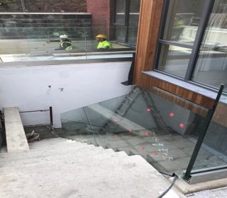 Monks town Stairs Glass